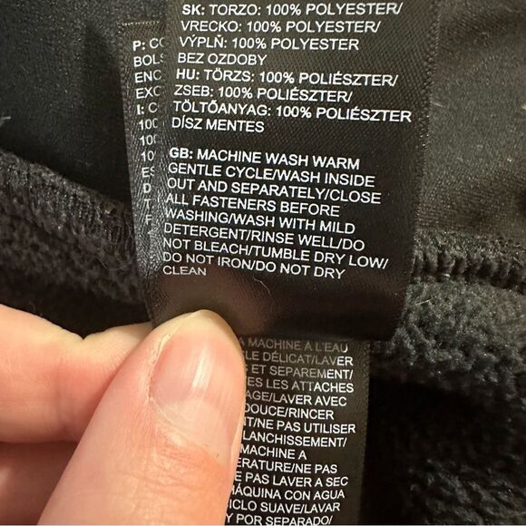 The North Face Black Cragmont Fleece Vest Size Medium Athletic Winter Snow - Picture 10 of 16